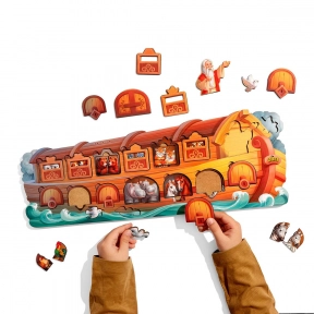 Дерев'яний двошаровий пазл Ноїв ковчег Ubee ПСД275