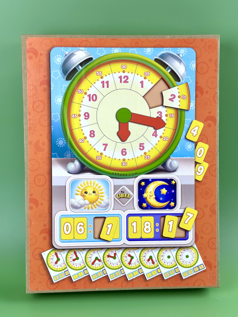 Деревянная развивающая игра Часы - Учим время ПСД279 Ubee