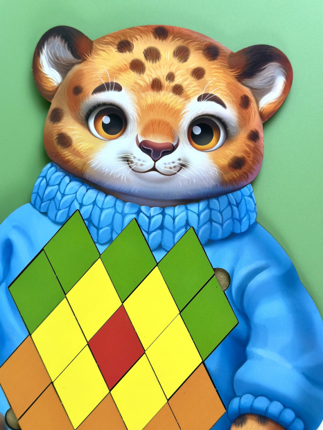 Деревянная мозаика с карточками – заданиями Гепард ПСД289 Ubee