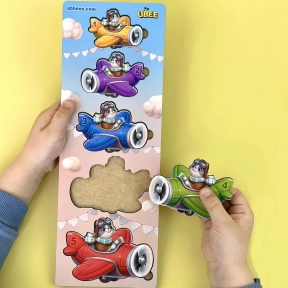 Дерев'яна рамка-вкладка "Літаки більше - менше" Ubee ПСД299