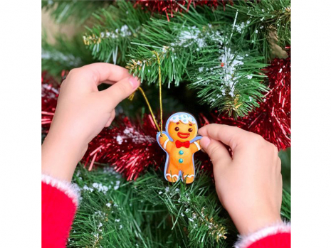 Деревянный сортер-вкладыш маленький "Новогодний - 1", Ubee, ПСФ013