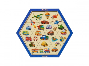 Дерев'яна гра пазл-головоломка "Транспорт" Ань-Янь. ПСФ024