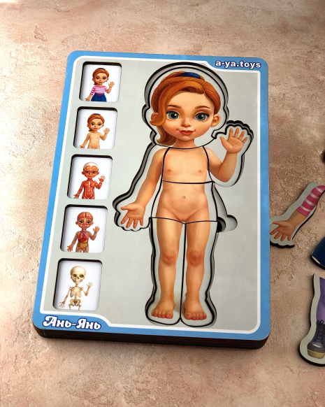 Сортер-пазл "Анатомія людини - дівчинка" Ань-Янь. ПСФ025