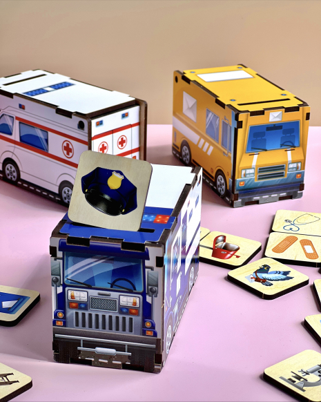 Дерев'яний сортер - комодик Службовий транспорт Ubee ПСФ027