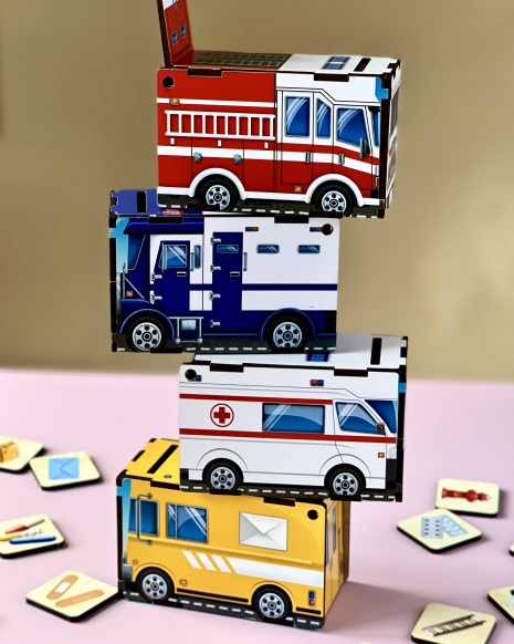 Дерев'яний сортер - комодик Службовий транспорт Ubee ПСФ027