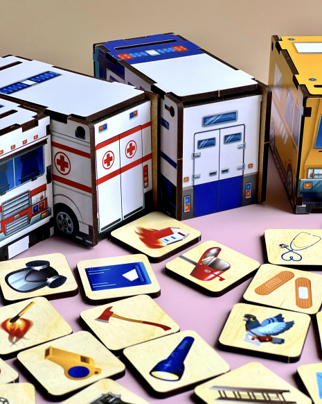 Дерев'яний сортер - комодик Службовий транспорт Ubee ПСФ027