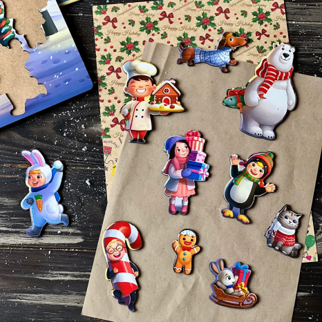 Сортер-вкладыш большой "Новогодний -4" Ань-Янь ПСФ033