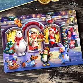 Сортер-вкладыш большой "Новогодний -4" Ань-Янь ПСФ033