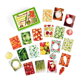 Дерев'яні пазли-сортер Дощечки Сегена Овочі Ubee ПСФ036