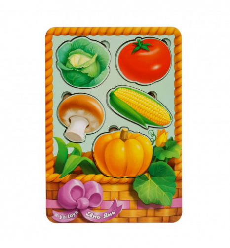 Вкладыши больше-меньше "Корзинка с овощами - 2", Ubee, ПСФ043