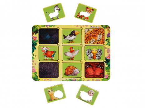 Сортер "Де чий візерунок? (Трафарет)" Ань-Янь. ПСФ052