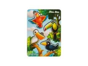 Вкладиші "Птахи" (фон з підказкою) Ань-Янь. ПСФ062