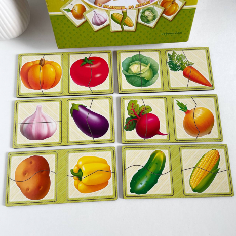 Пазл "Половинки. Овочі" Ань-Янь. ПСФ074