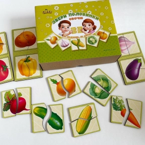 Пазл "Половинки. Овочі" Ань-Янь. ПСФ074