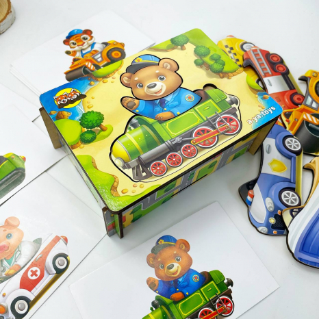 Пазл-сортер: игра с карточками "Весёлые водители" Ань-Янь ПСФ080