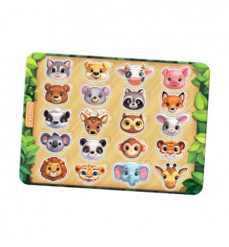 Пазл-сортер Мордочки  тварин Ань-Янь ПСФ084