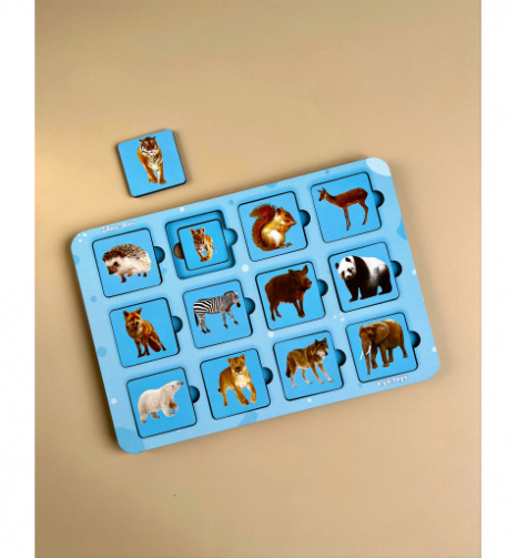 Пазл-сортер "Мама та малюк. Дикі тварини "Ань-Янь ПСФ087