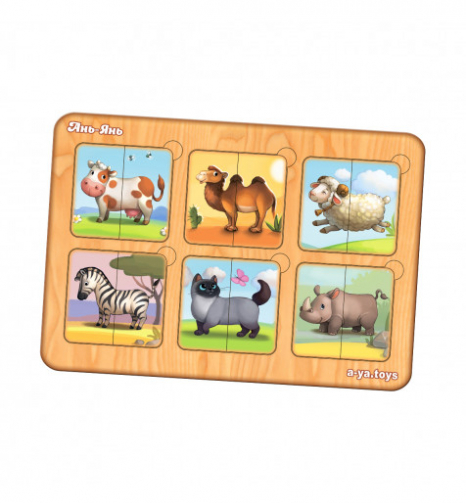 Пазл-сортер "Дивовижні звірятка" (mini) Ань-Янь ПСФ090