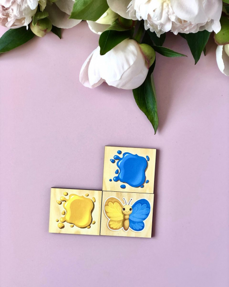 Пазл-сортер Метелики: кольори Ань-Янь ПСФ106