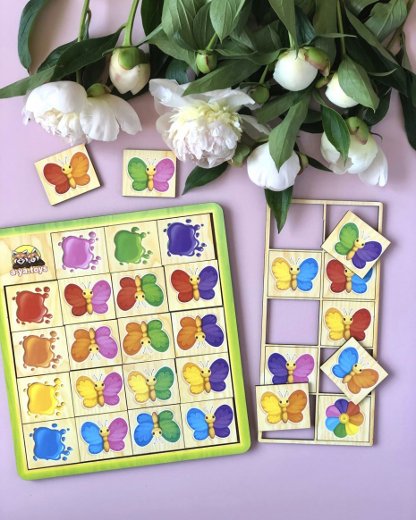 Пазл-сортер Метелики: кольори Ань-Янь ПСФ106