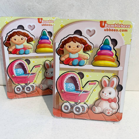 Пазл "Игрушки-2" (фон с подсказкой) Ань-Янь. ПСФ117