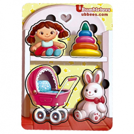 Пазл "Игрушки-2" (фон с подсказкой) Ань-Янь. ПСФ117