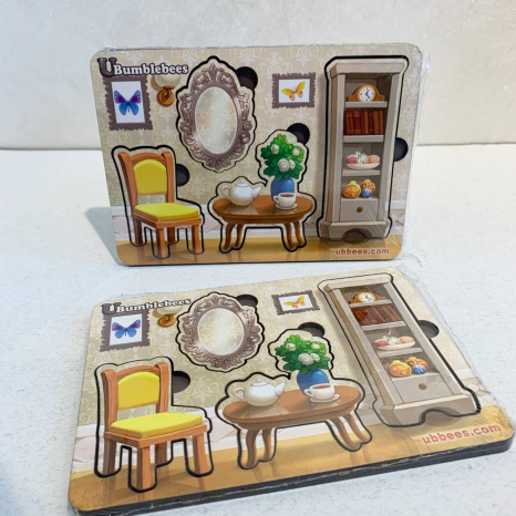 Рамка - вкладыш "Мебель-2" (фон с подсказкой) Ань-Янь. ПСФ121