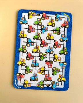 Пазл - головоломка Колір,рахунок і напрямки: трактори Ань-Янь ПСФ127