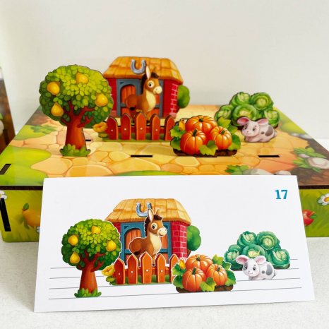 Гра з картками для розвитку просторового мислення "Панорама: ферма" Ань-Янь ПСФ130