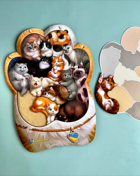 Дерев'яні пазли Котики-муркотики Ubee ПСФ133