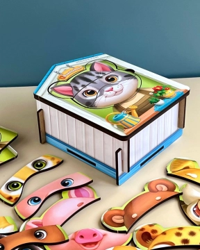 Пазл "Собери животных" Ань-Янь. ПСФ134