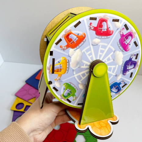 Сортер "Барабан" (геометричні фігури та кольори) Ань-Янь. ПСФ135