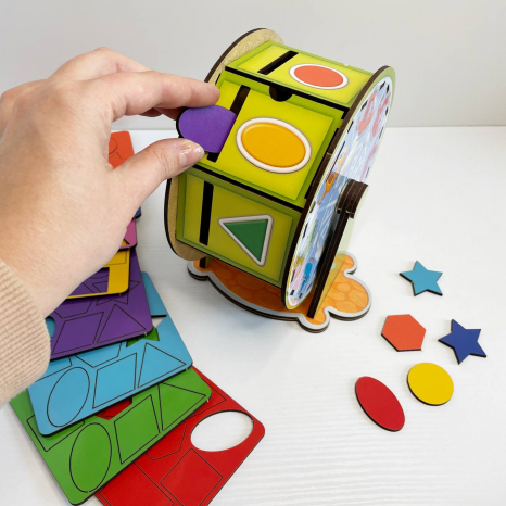 Сортер "Барабан" (геометричні фігури та кольори) Ань-Янь. ПСФ135