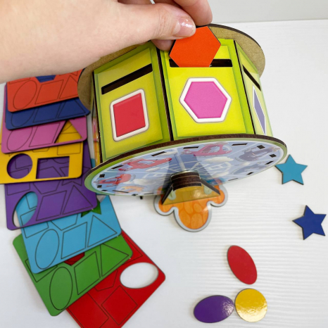 Сортер "Барабан" (геометричні фігури та кольори) Ань-Янь. ПСФ135