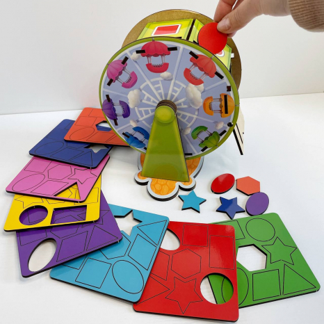 Сортер "Барабан" (геометричні фігури та кольори) Ань-Янь. ПСФ135