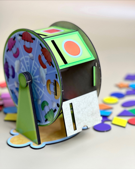 Сортер "Барабан" (геометричні фігури та кольори) Ань-Янь. ПСФ135