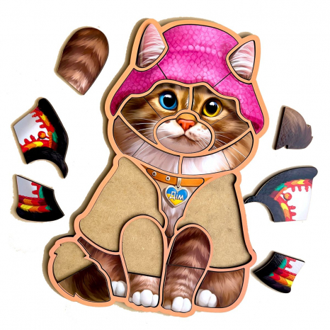 Контурний пазл Український котик ПСФ136 Ань-Янь