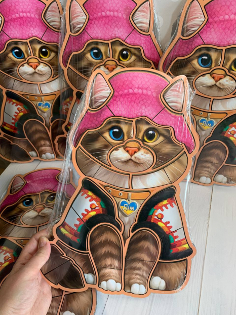 Контурний пазл Український котик ПСФ136 Ань-Янь