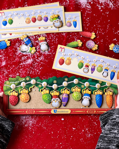 Игра с карточками "Елочная веточка с украшениями", Ubee, ПСФ139