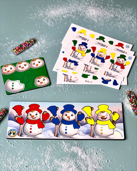 Гра з картками "Веселі сніговики" Ань-Янь. ПСФ140