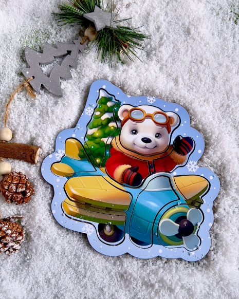 Контурний пазл "Ведмедик" Ань-Янь. ПСФ143