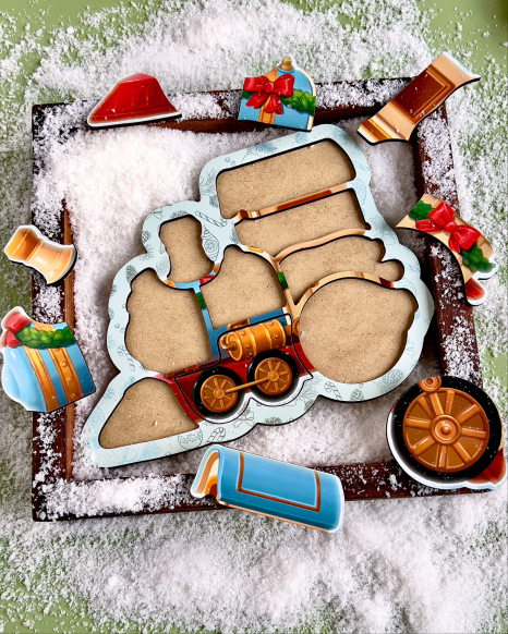 Контурний пазл "Паровоз" Ань-Янь. ПСФ145