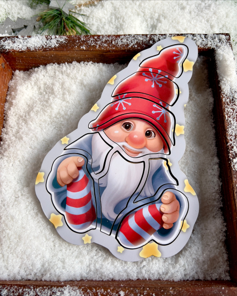 Контурный пазл "Гномик" Ань-Янь. ПСФ147