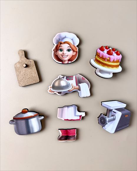 Деревянная игра – сортер Профессии Ань-Янь ПСФ160