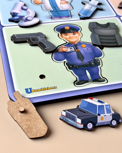 Деревянная игра – сортер Профессии Ань-Янь ПСФ160