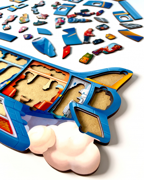 Вкладиш - сортер пазл  Літак Мрія Ань-Янь ПСФ161