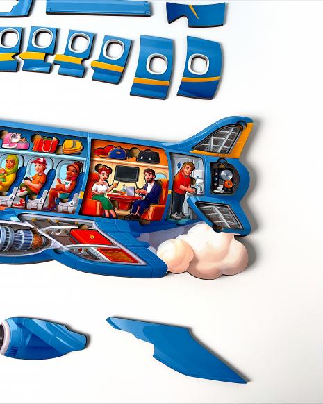 Вкладиш - сортер пазл  Літак Мрія Ань-Янь ПСФ161