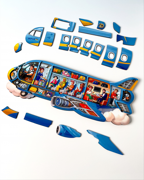 Вкладиш - сортер пазл  Літак Мрія Ань-Янь ПСФ161