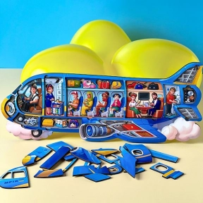 Вкладиш - сортер пазл  Літак Мрія Ань-Янь ПСФ161