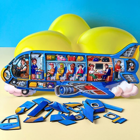 Вкладиш - сортер пазл  Літак Мрія Ань-Янь ПСФ161